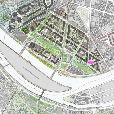 Immeuble de bureaux Ya à Boulogne-Billancourt par Studioninedots. Immeuble Ya