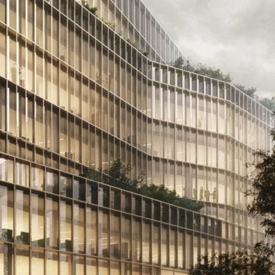 Immeuble de bureaux Ya à Boulogne-Billancourt par Studioninedots. Immeuble Ya Kaufmann Broad Boulogne Billancourt 6 400x400