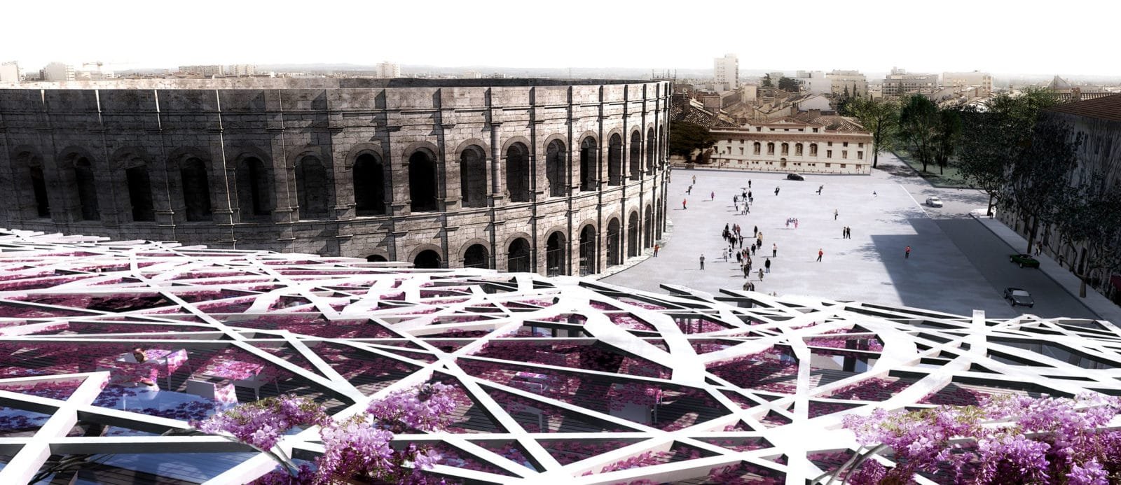 Projet de l'agence Rudy Ricciotti pour le Musée de la Romanité © Agence Rudy Ricciotti