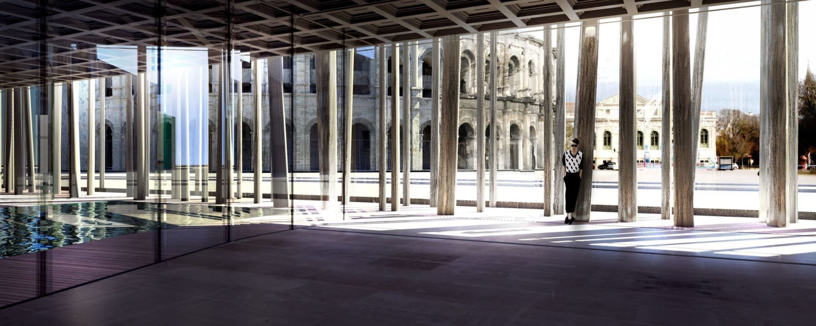 Projet de l'agence Rudy Ricciotti pour le Musée de la Romanité © Agence Rudy Ricciotti