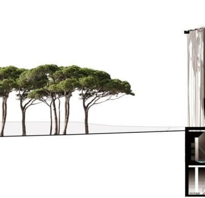 Projet de l'agence Rudy Ricciotti pour le Musée de la Romanité Musee Romanite Nimes Rudy Ricciotti 8 400x387