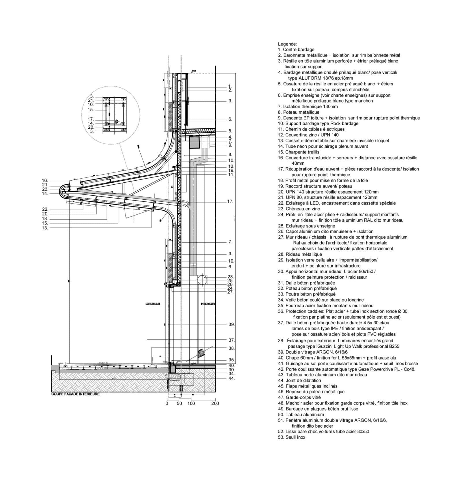 Centre commercial Atoll à Beaucouzé par Vincent Parreira et Antonio Virga © AAVP Architecture – Vincent Parreira & Antonio Virga Architecte
