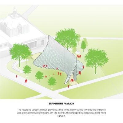 Serpentine Pavilion 2016 par BIG à Londres Serp Image By Big Bjarke Ingels Group 0014 Original 400x400