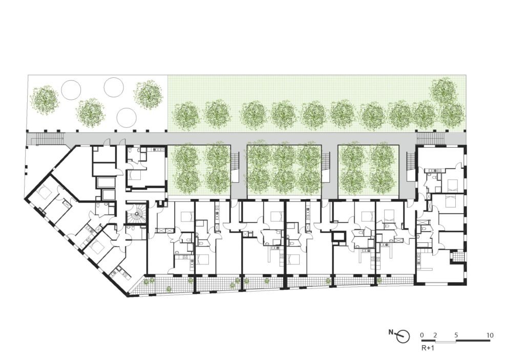 61 Logements sociaux à Ivry Confluences par l'Atelier du Pont Atelier Du Pont Ivry Planr1 990x700
