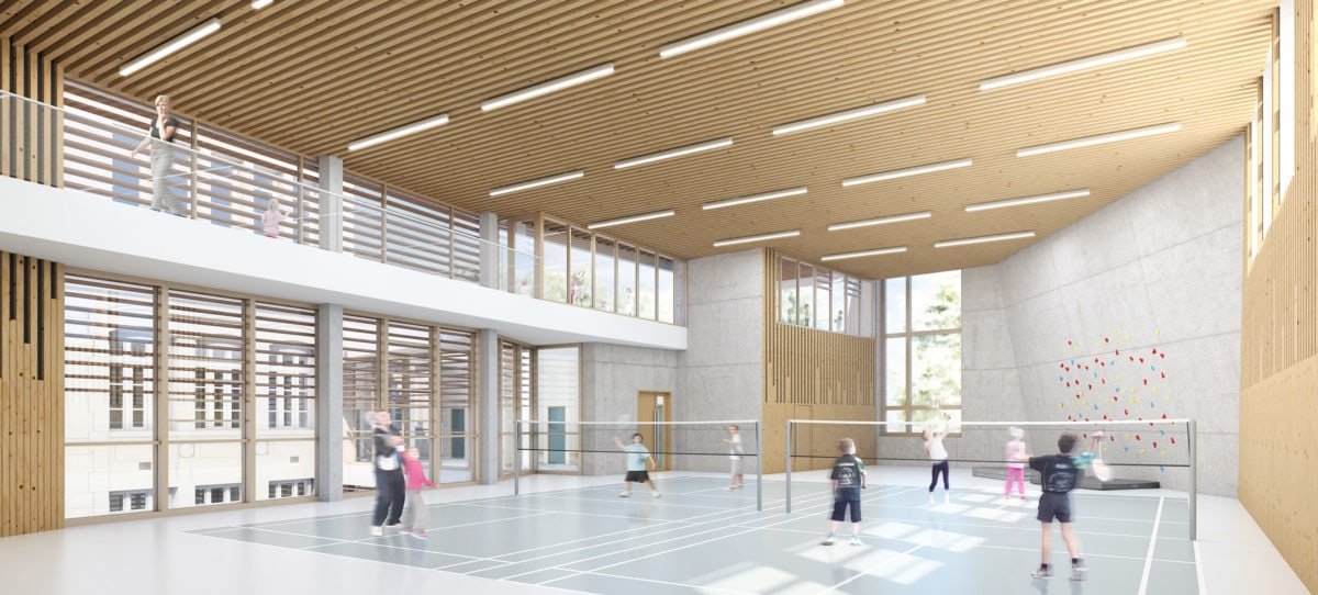 Groupe scolaire Léon Jouhaux à Lyon par AAGroup Groupe Scolaire Ecole Jouhaux Lyon 2 1200x542