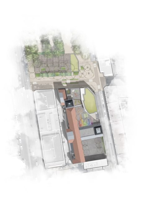 Groupe scolaire Léon Jouhaux à Lyon par AAGroup Groupe Scolaire Ecole Jouhaux Lyon 3 522x700