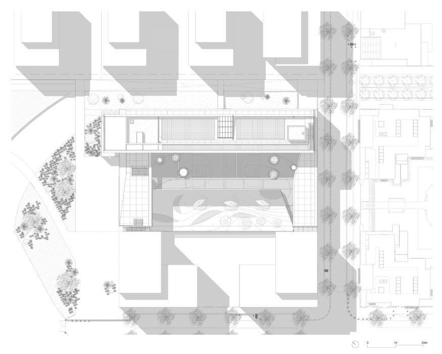 Groupe scolaire Germaine Richier à Montpellier par MDR Architectes Groupe Scolaire Montpellier Mdr Architectes Plan De Masse 875x700