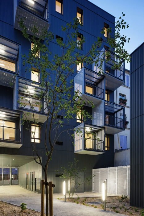 19 Logements sociaux à Paris par l'Atelier du Pont Logements Sociaux Paris Atelier Du Pont 08 467x700