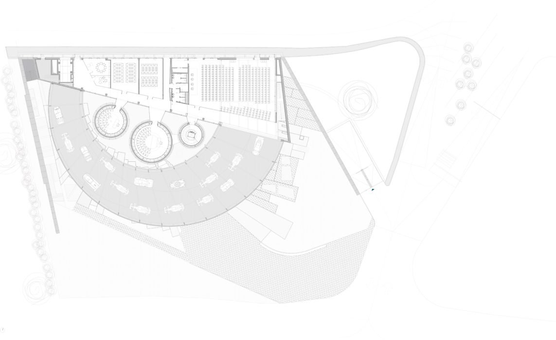 Un musée pour les voitures de Dallara par Alfonso Femia Musee Dallara Academy Alfonso Femia Plan Etage 1 1143x700
