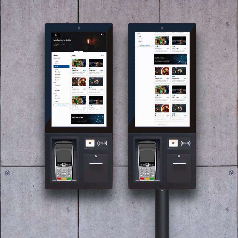 Une borne anti-covid pour les ERP Borde Digitale So Clean Covid Atlantic Tech 2